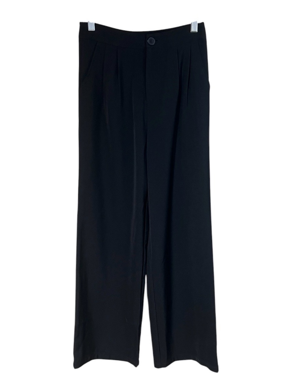 Dazy Pleated High Waist Women’s Black Wide Leg Dress Pant Size SMALL